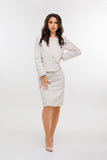 Suit Set for Women Tweed Short Blazer Jacket and Skirt!